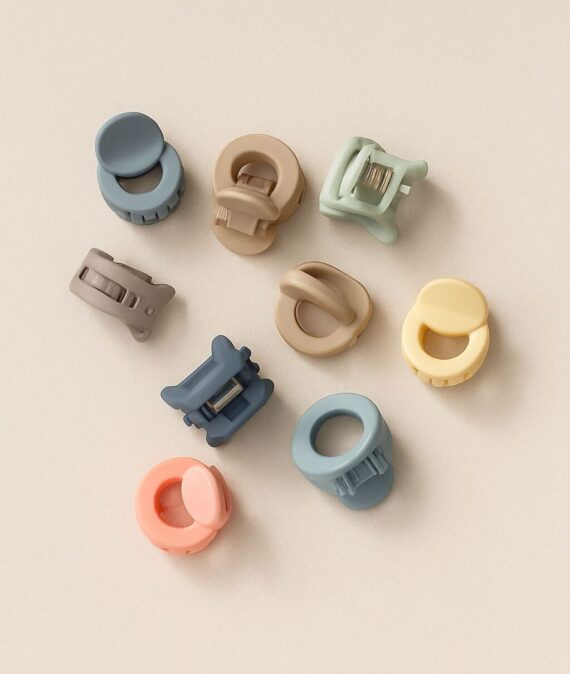 15 pcs Mini Cute Frosted Hair Claw Clips for Women Barrettes Lovely Hair Accessories Trendy